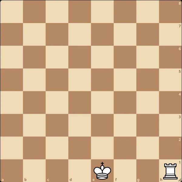 Diagramme montrant le roque aux échecs avec position avant