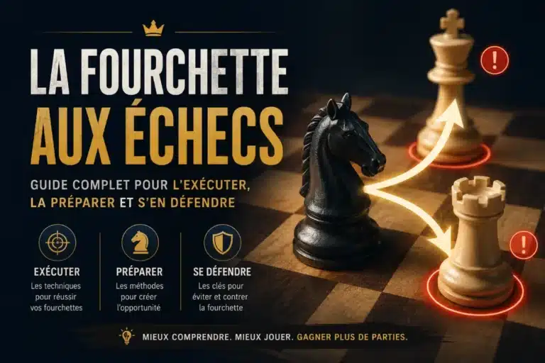 La fourchette aux échecs : guide complet pour l&rsquo;exécuter, la préparer et s&rsquo;en défendre